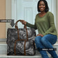 Kek and Kauket Egyptian Travel Bag Primordial Darkness Design Cosmic Frogs and Serpents