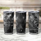 Kek and Kauket Egyptian Tumbler Cup Primordial Darkness Design Cosmic Frogs and Serpents
