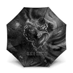 Kek and Kauket Egyptian Umbrella Primordial Darkness Design Cosmic Frogs and Serpents