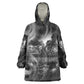 Kek and Kauket Egyptian Wearable Blanket Hoodie Primordial Darkness Design Cosmic Frogs and Serpents