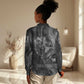 Kek and Kauket Egyptian Women Casual Shirt Primordial Darkness Design Cosmic Frogs and Serpents