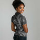 Kek and Kauket Egyptian Women Polo Shirt Primordial Darkness Design Cosmic Frogs and Serpents