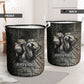 Egypt Kek and Kauket Laundry Basket Ancient Void Theme with Frog and Serpent Duality