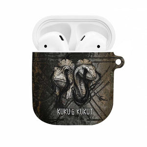 Egypt Kek and Kauket AirPods Case Ancient Void Theme with Frog and Serpent Duality