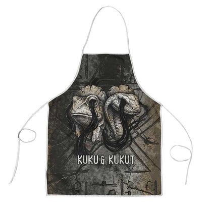 Egypt Kek and Kauket Apron Ancient Void Theme with Frog and Serpent Duality
