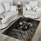 Egypt Kek and Kauket Area Rug Ancient Void Theme with Frog and Serpent Duality