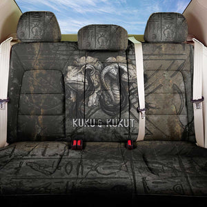Egypt Kek and Kauket Back Car Seat Cover Ancient Void Theme with Frog and Serpent Duality