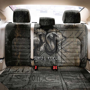 Egypt Kek and Kauket Back Car Seat Cover Ancient Void Theme with Frog and Serpent Duality