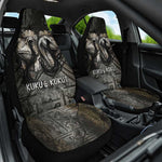Egypt Kek and Kauket Car Seat Cover Ancient Void Theme with Frog and Serpent Duality
