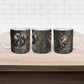 Egypt Kek and Kauket Ceramic Mug Ancient Void Theme with Frog and Serpent Duality