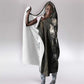 Egypt Kek and Kauket Hooded Blanket Ancient Void Theme with Frog and Serpent Duality