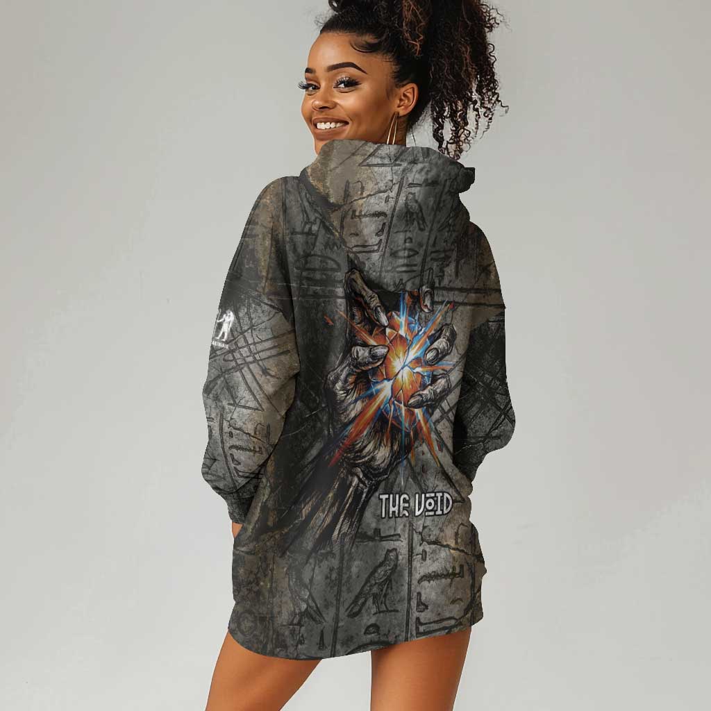 Egypt Kek and Kauket Hoodie Dress Ancient Void Theme with Frog and Serpent Duality
