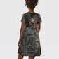 Egypt Kek and Kauket Kid Short Sleeve Dress Ancient Void Theme with Frog and Serpent Duality