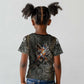 Egypt Kek and Kauket Kid T shirt Ancient Void Theme with Frog and Serpent Duality