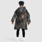 Egypt Kek and Kauket Kid Wearable Blanket Hoodie Ancient Void Theme with Frog and Serpent Duality