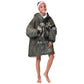 Egypt Kek and Kauket Kid Wearable Blanket Hoodie Ancient Void Theme with Frog and Serpent Duality