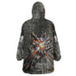 Egypt Kek and Kauket Kid Wearable Blanket Hoodie Ancient Void Theme with Frog and Serpent Duality