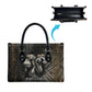 Egypt Kek and Kauket Leather Bag Ancient Void Theme with Frog and Serpent Duality