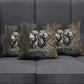 Egypt Kek and Kauket Pillow Cover Ancient Void Theme with Frog and Serpent Duality
