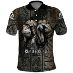 Egypt Kek and Kauket Polo Shirt Ancient Void Theme with Frog and Serpent Duality