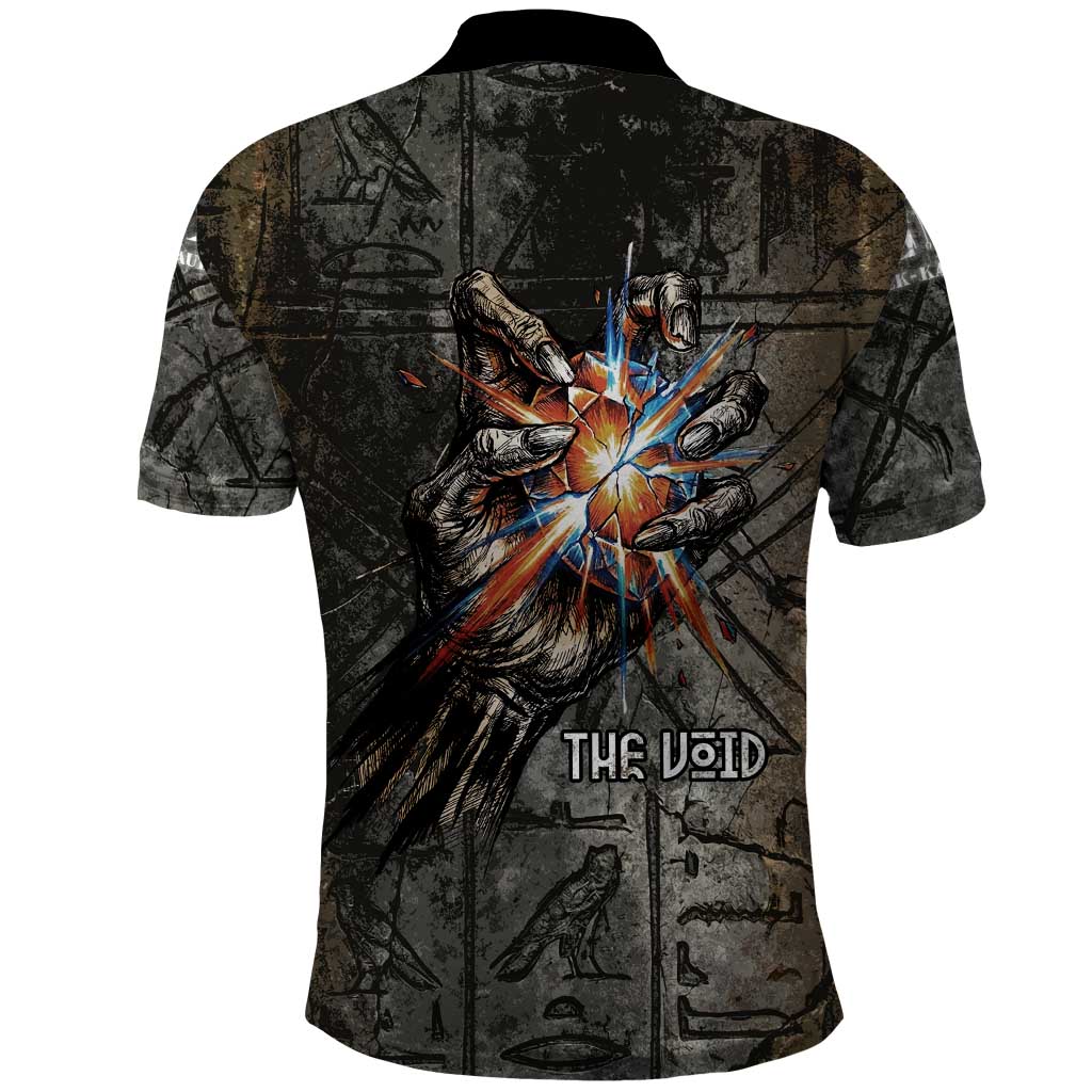 Egypt Kek and Kauket Polo Shirt Ancient Void Theme with Frog and Serpent Duality