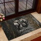 Egypt Kek and Kauket Rubber Doormat Ancient Void Theme with Frog and Serpent Duality