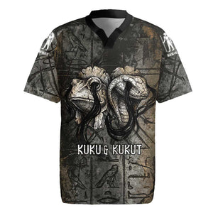Egypt Kek and Kauket Rugby Jersey Ancient Void Theme with Frog and Serpent Duality