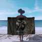 Egypt Kek and Kauket Sarong Ancient Void Theme with Frog and Serpent Duality