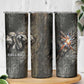 Egypt Kek and Kauket Skinny Tumbler Ancient Void Theme with Frog and Serpent Duality