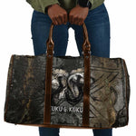 Egypt Kek and Kauket Travel Bag Ancient Void Theme with Frog and Serpent Duality
