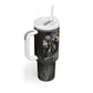 Egypt Kek and Kauket Tumbler With Handle Ancient Void Theme with Frog and Serpent Duality