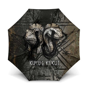 Egypt Kek and Kauket Umbrella Ancient Void Theme with Frog and Serpent Duality