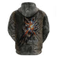 Egypt Kek and Kauket Zip Hoodie Ancient Void Theme with Frog and Serpent Duality