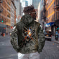 Egypt Kek and Kauket Zip Hoodie Ancient Void Theme with Frog and Serpent Duality