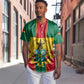 African Ghana Baseball Jersey Flag with Coat of Arms Simple Design