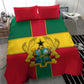 African Ghana Bedding Set Flag with Coat of Arms Simple Design