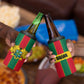 African Ghana 4 in 1 Can Cooler Tumbler Flag with Coat of Arms Simple Design