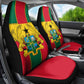 African Ghana Car Seat Cover Flag with Coat of Arms Simple Design