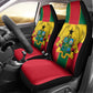 African Ghana Car Seat Cover Flag with Coat of Arms Simple Design