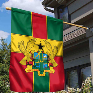 African Ghana Garden Flag Flag with Coat of Arms Simple Design