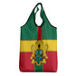 African Ghana Grocery Bag Flag with Coat of Arms Simple Design