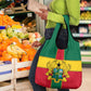 African Ghana Grocery Bag Flag with Coat of Arms Simple Design