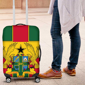 African Ghana Luggage Cover Flag with Coat of Arms Simple Design