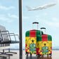 African Ghana Luggage Cover Flag with Coat of Arms Simple Design