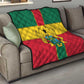 African Ghana Quilt Flag with Coat of Arms Simple Design