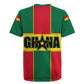 African Ghana Rugby Jersey Flag with Coat of Arms Simple Design