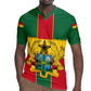 African Ghana Rugby Jersey Flag with Coat of Arms Simple Design