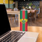 African Ghana Skinny Tumbler Flag with Coat of Arms Simple Design