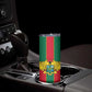 African Ghana Skinny Tumbler Flag with Coat of Arms Simple Design