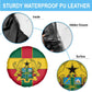 African Ghana Spare Tire Cover Flag with Coat of Arms Simple Design